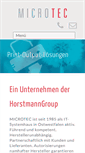Mobile Screenshot of microtec-gmbh.de